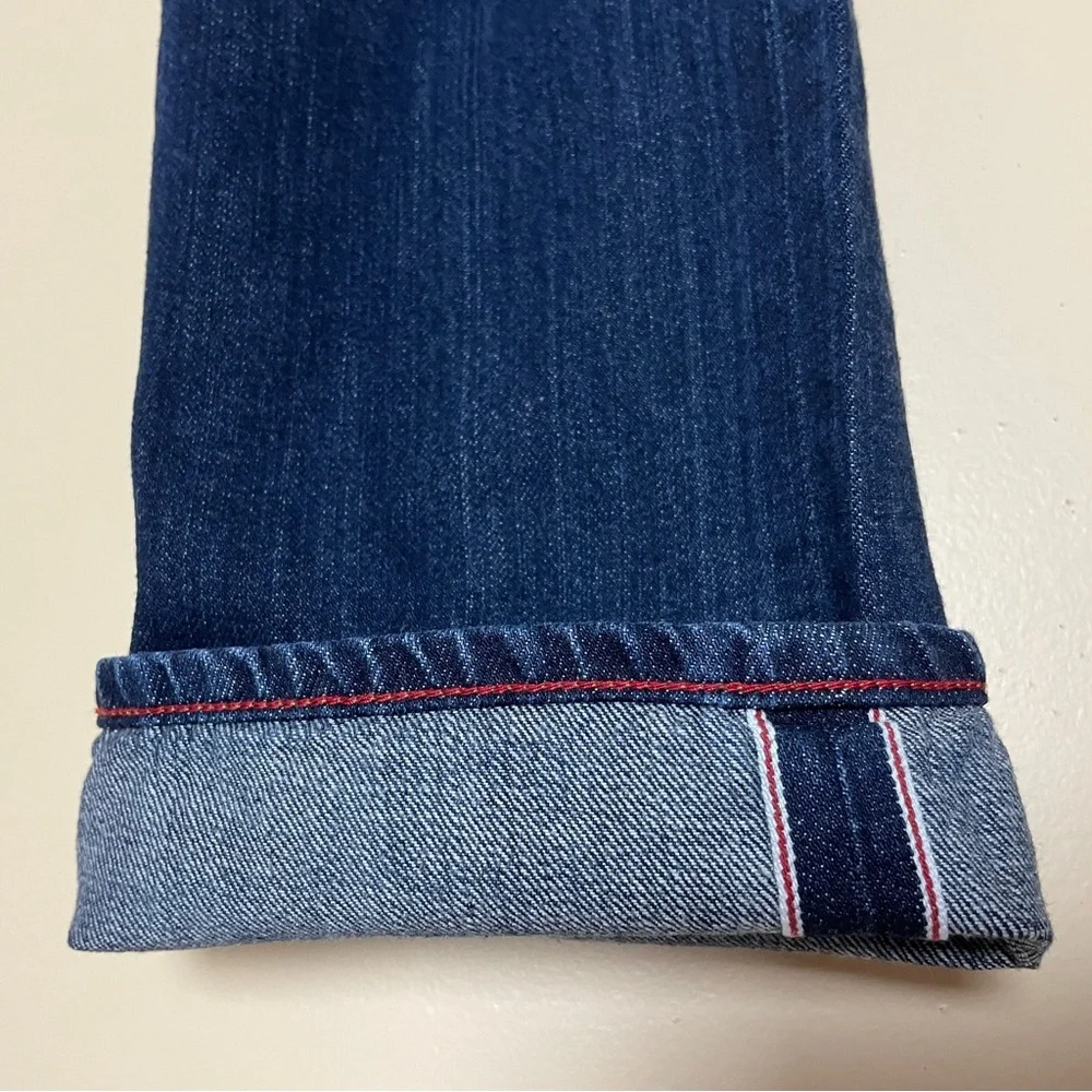 Gustin Men's Straight Jeans Washed Finish Selvedge Button Fly